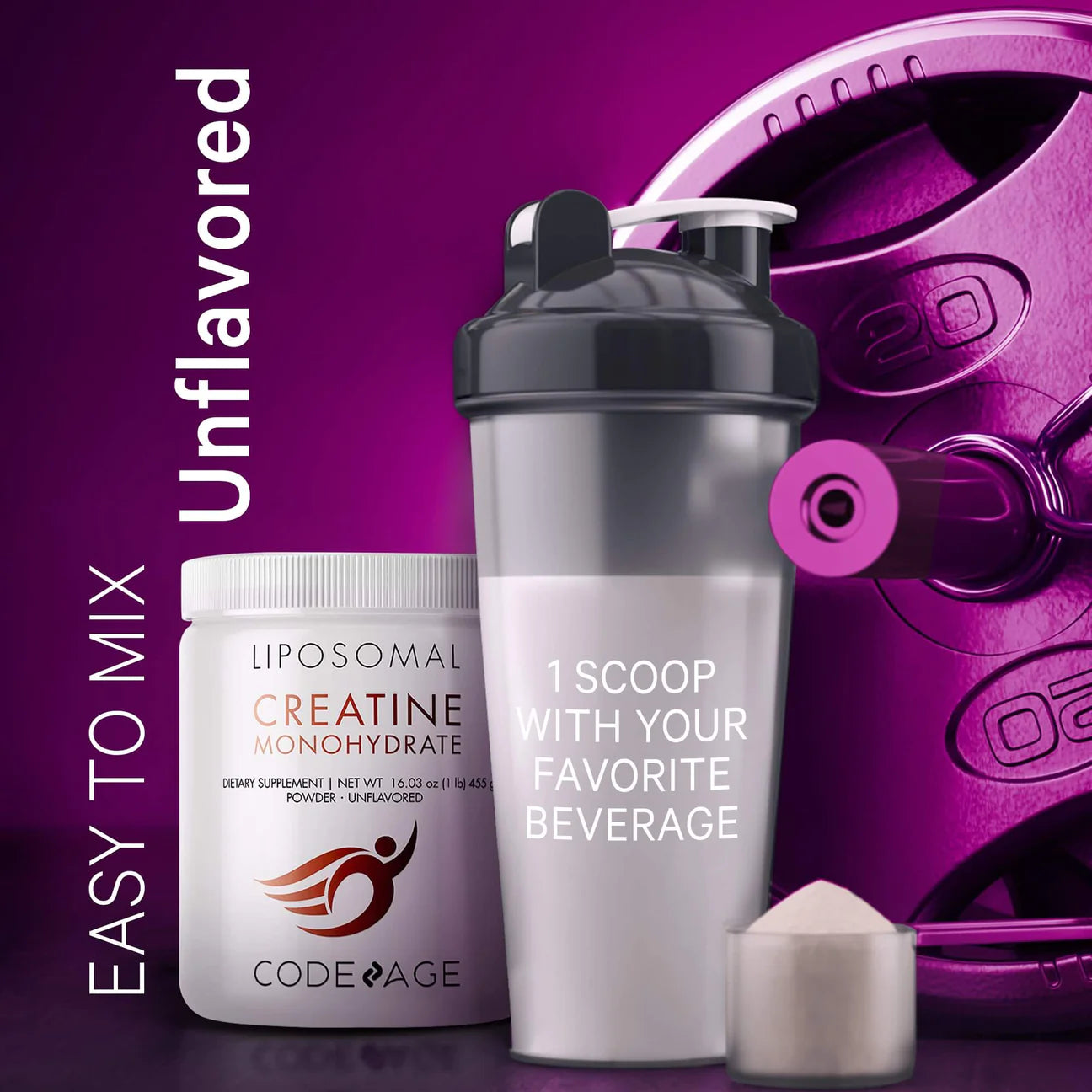 CodeAge Liposomal Creatine Monohydrate Powder 3