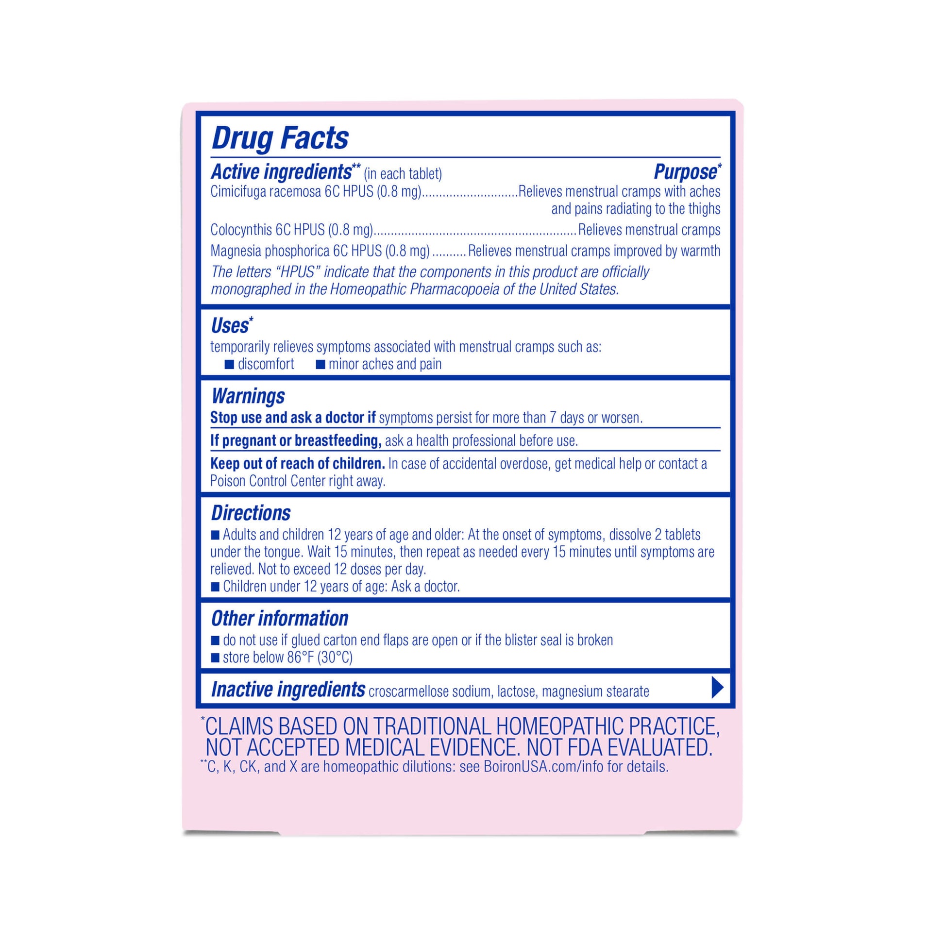 Boiron Cyclease Cramps Metaway Tablets