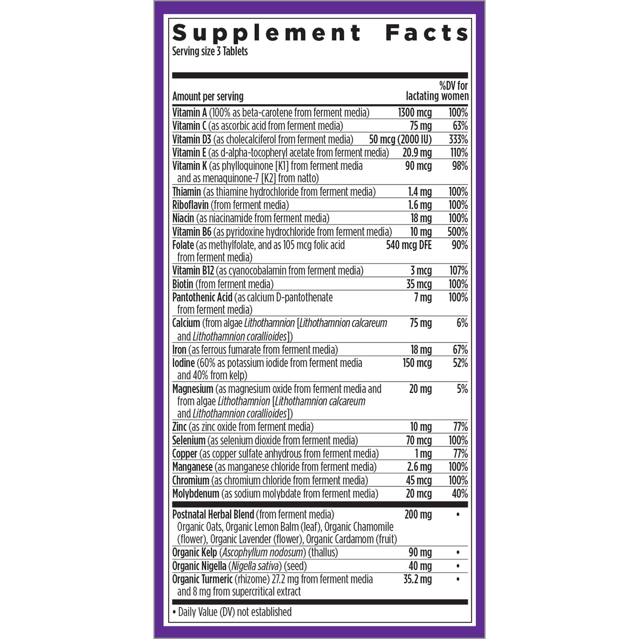New Chapter Perfect Postnatal Tablets 2