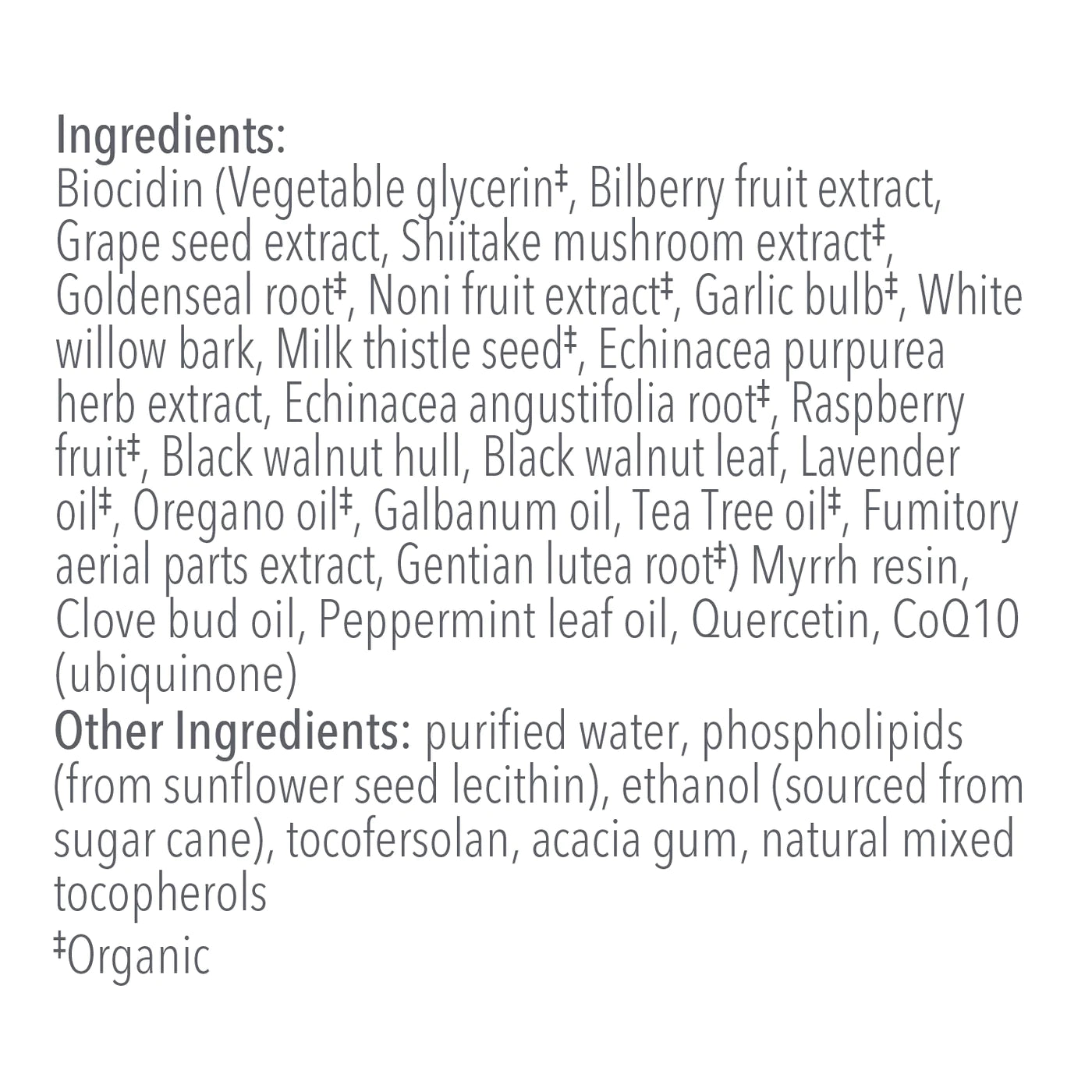 Biocidin Botanicals Dentalcidin LS