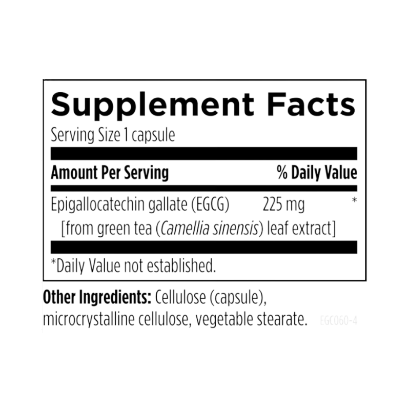 Designs For Health EGCG Capsules Ingredients