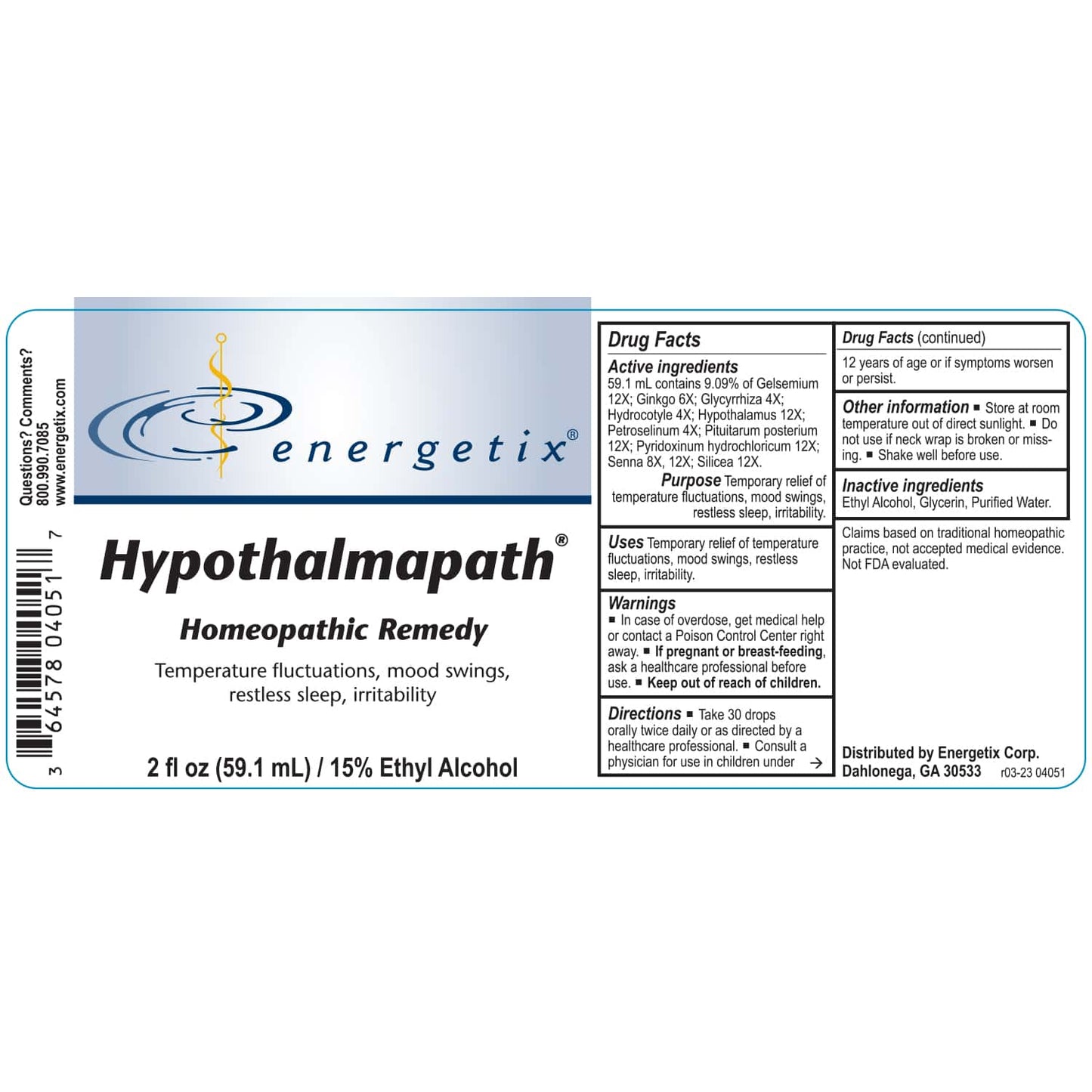 Energetix Hypothalmapath Liquid 2