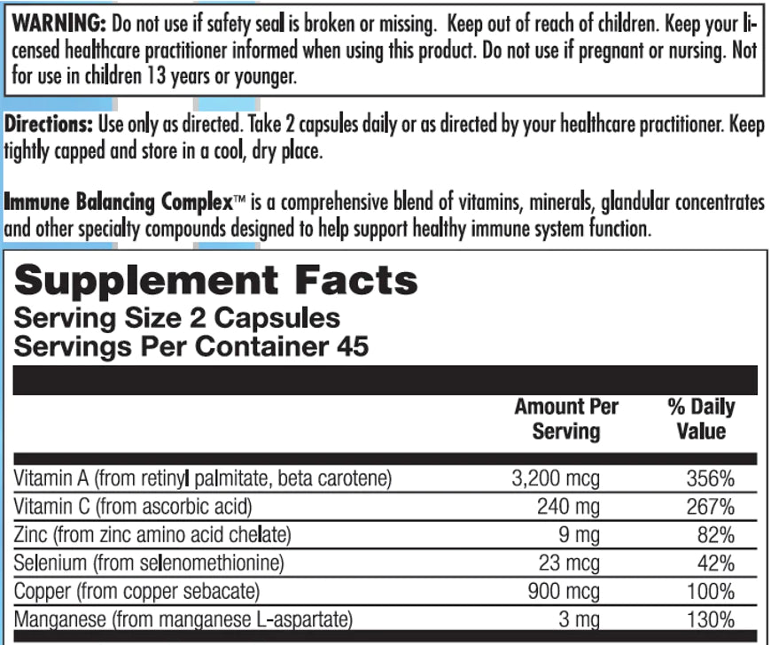 Nutra Biogenesis Immune Balancing Complex Capsules 2