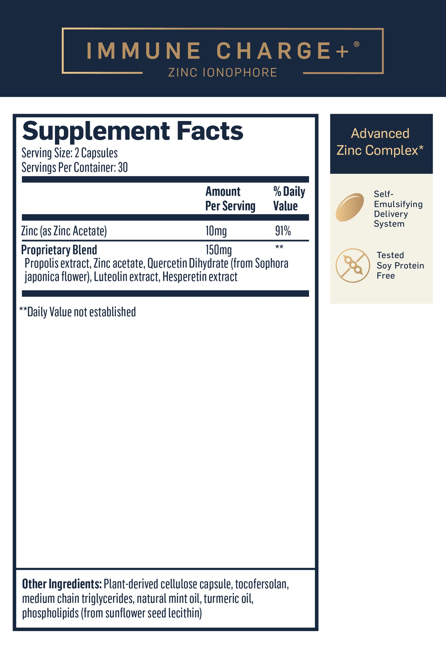 QuickSilver Immune Charge+ Zinc Ionophore Capsules 2