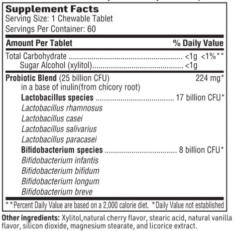 Klaire Labs SFI Health Ther-Biotic Kid's Chewable Probiotic 2