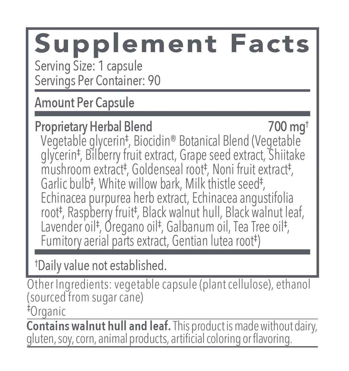 Biocidin Botanicals Biocidin Capsules