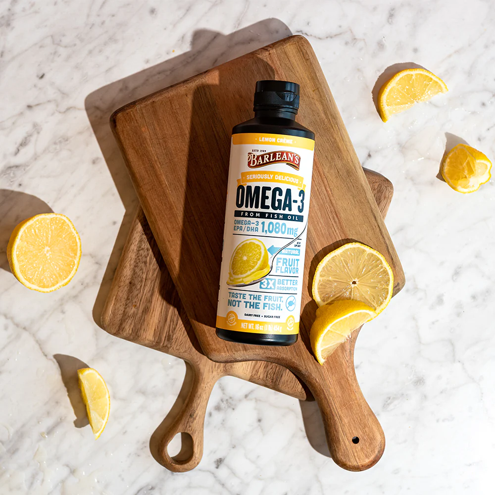 Barlean's Omega-3 Lemon Creme Fish Oil 3