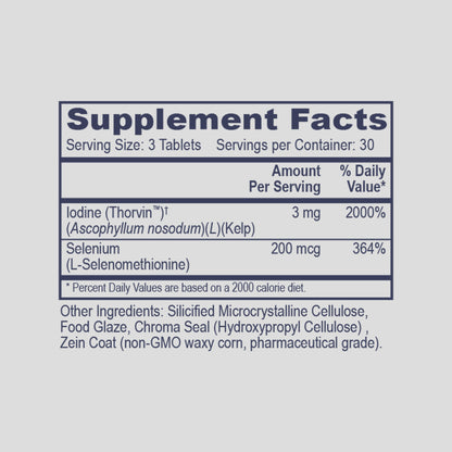 Professional Health Products Selenometh-Iodine Tablets