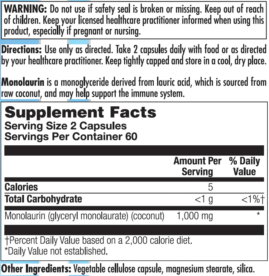 Nutra Biogenesis Monolaurin Capsules 2