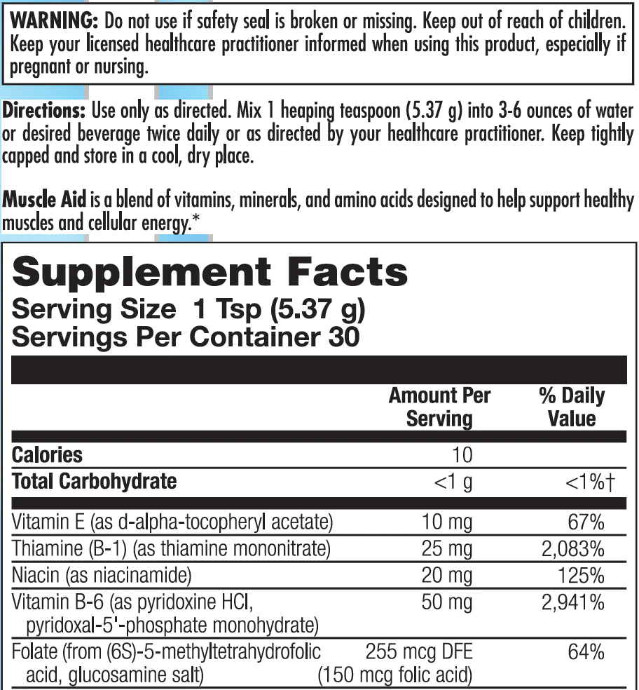 Nutra Biogenesis Muscle Aid Powder 2