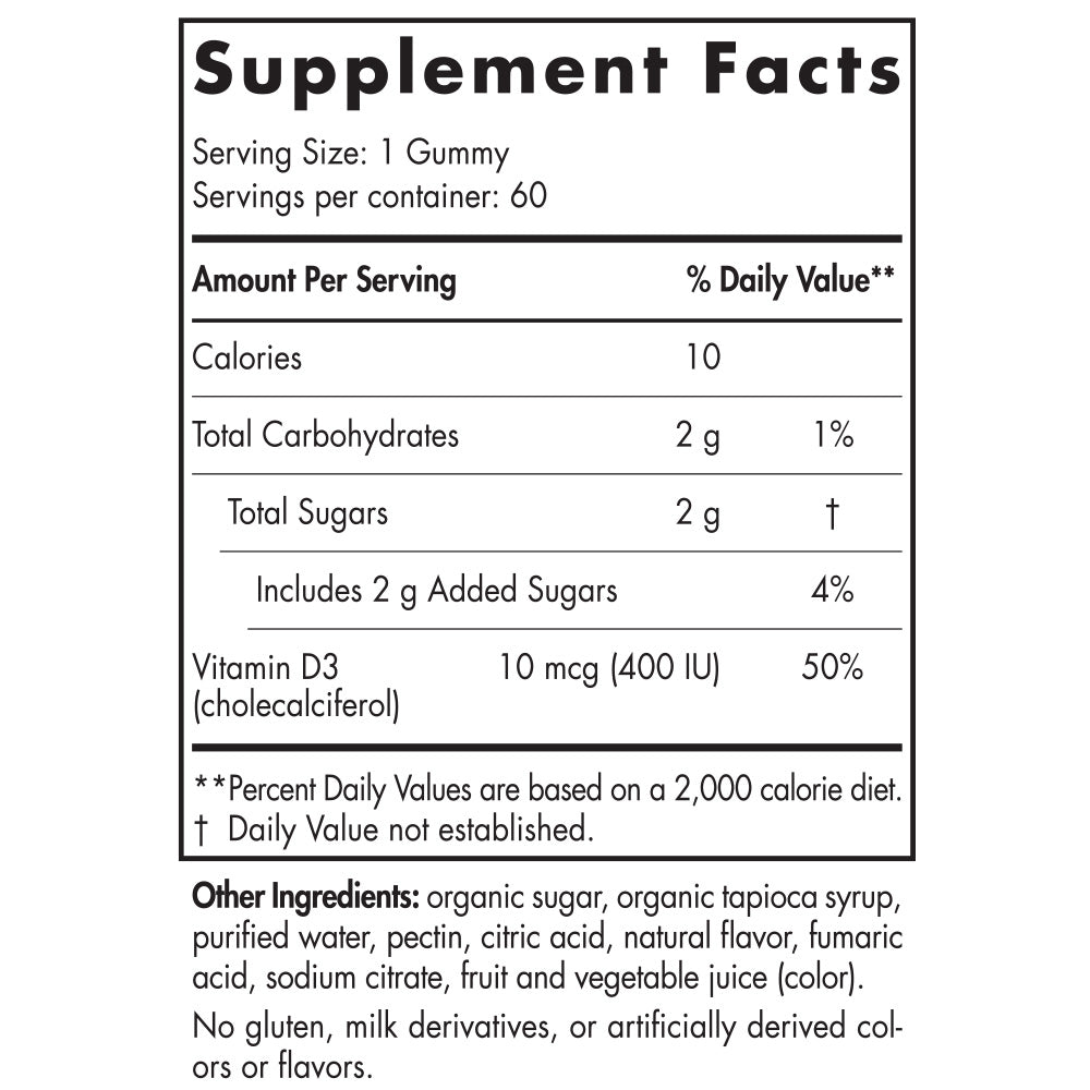 Nordic Naturals Vitamin D3 Gummies - Kids 2