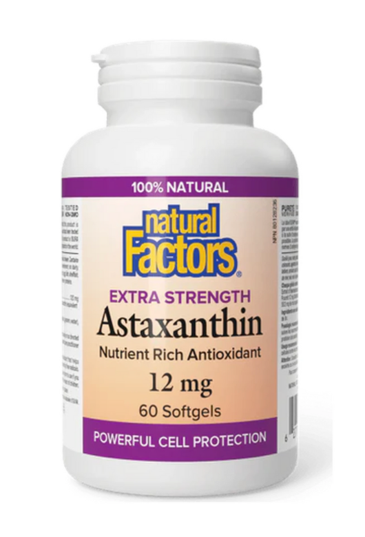 Natural Factors Astaxanthin – 12 mg – 60 capsules