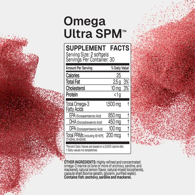 Microbiome Labs Omega Ultra SPM (formerly MegaMarine Softgels)