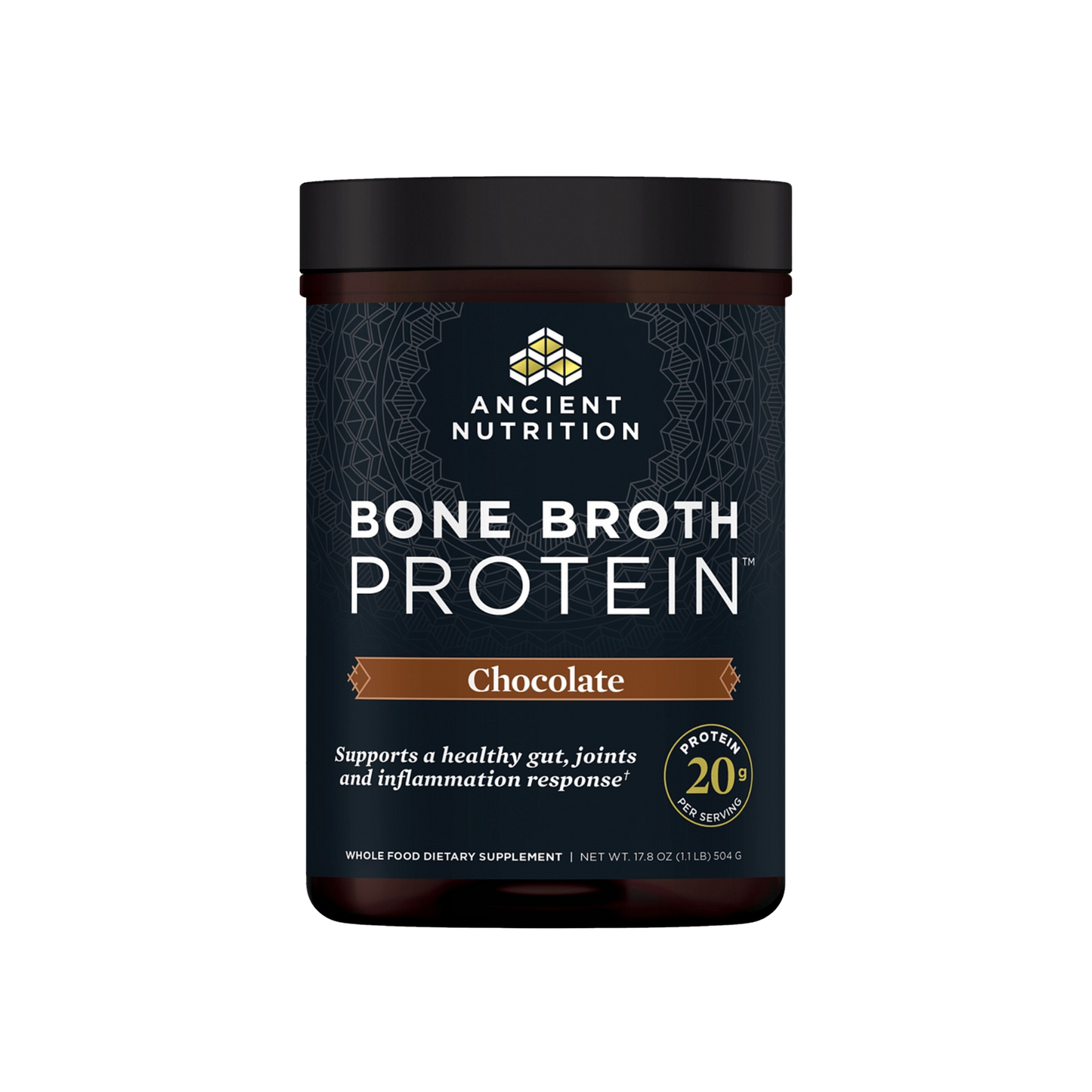 Ancient Nutrition Bone Broth Protein Powder - Chocolate 1