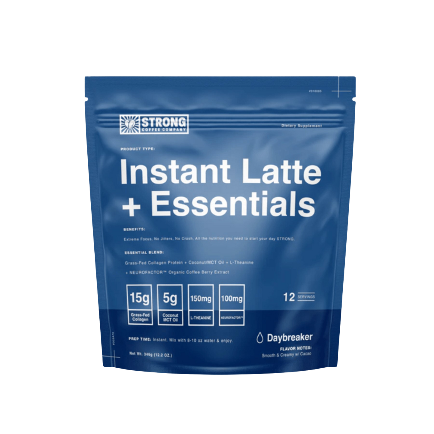Strong Coffee Company Instant Latte + Collagen - Cacao 1