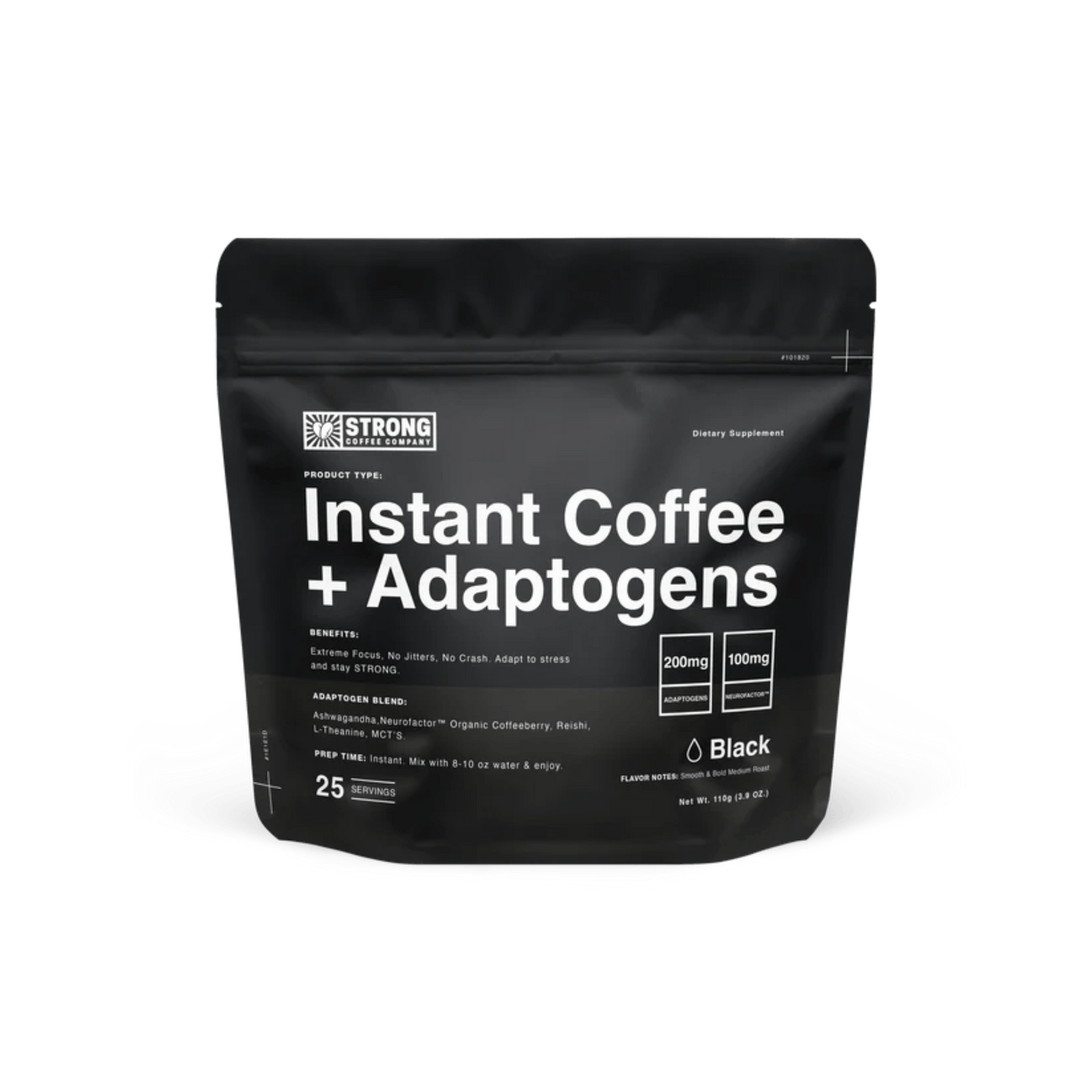Strong Coffee Company Instant Coffee+ Adaptogens Powder 1