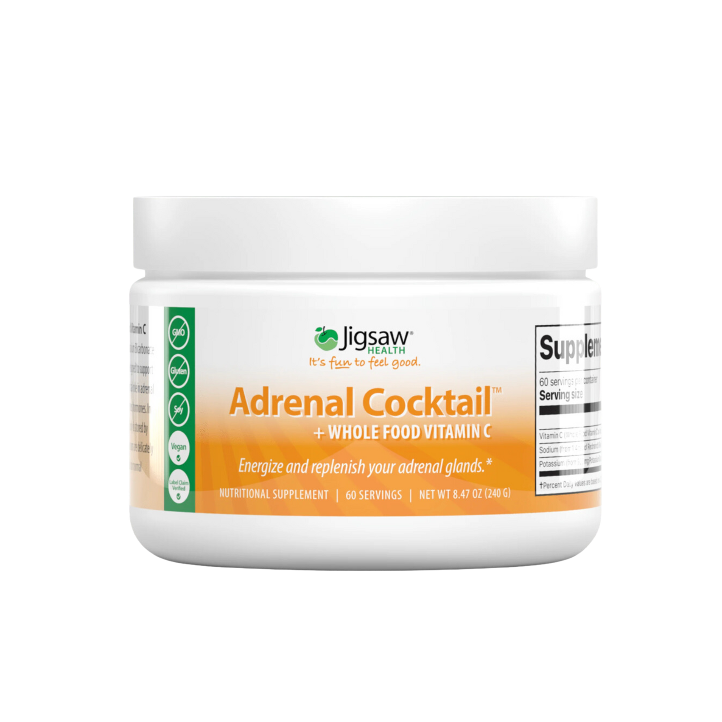 Jigsaw Adrenal Cocktail + Wholefood Vitamin C Powder 1