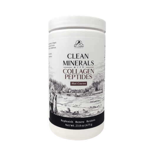 Mt. Capra Clean Minerals with Collagen Peptides Hot Cocoa Powder 1