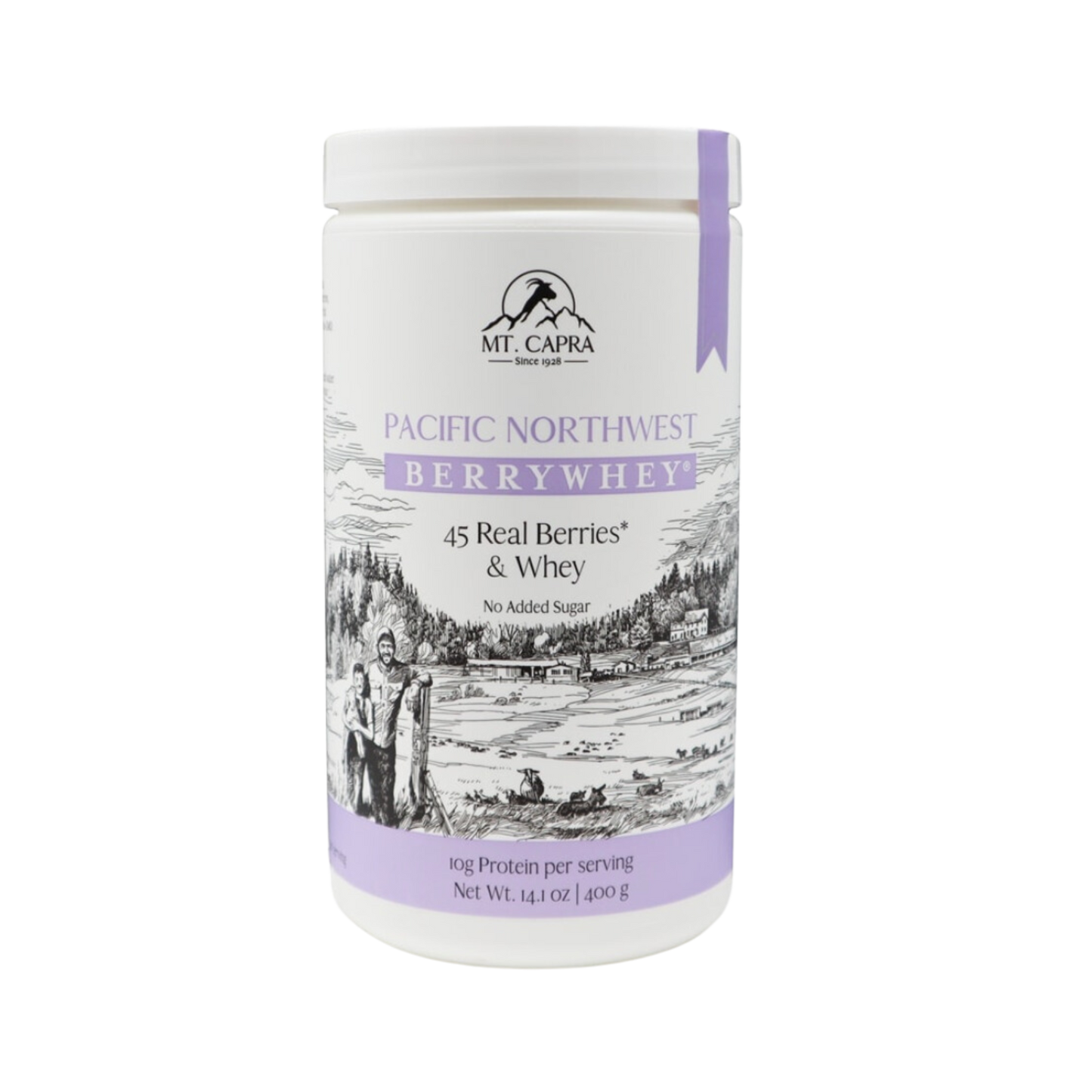 Mt. Capra Pacific Northwest Real Berries and Whey Protein Powder