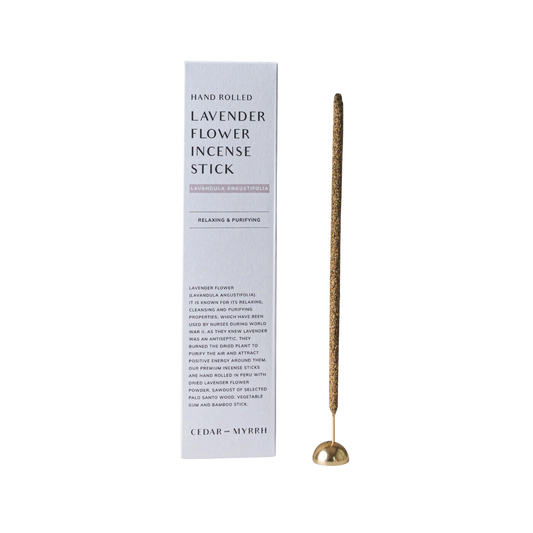Cedar and Myrrh Lavender Flower Incense Sticks 1