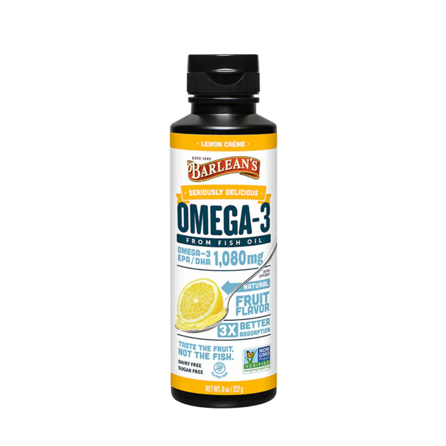 Barlean's Omega-3 Lemon Creme Fish Oil 1
