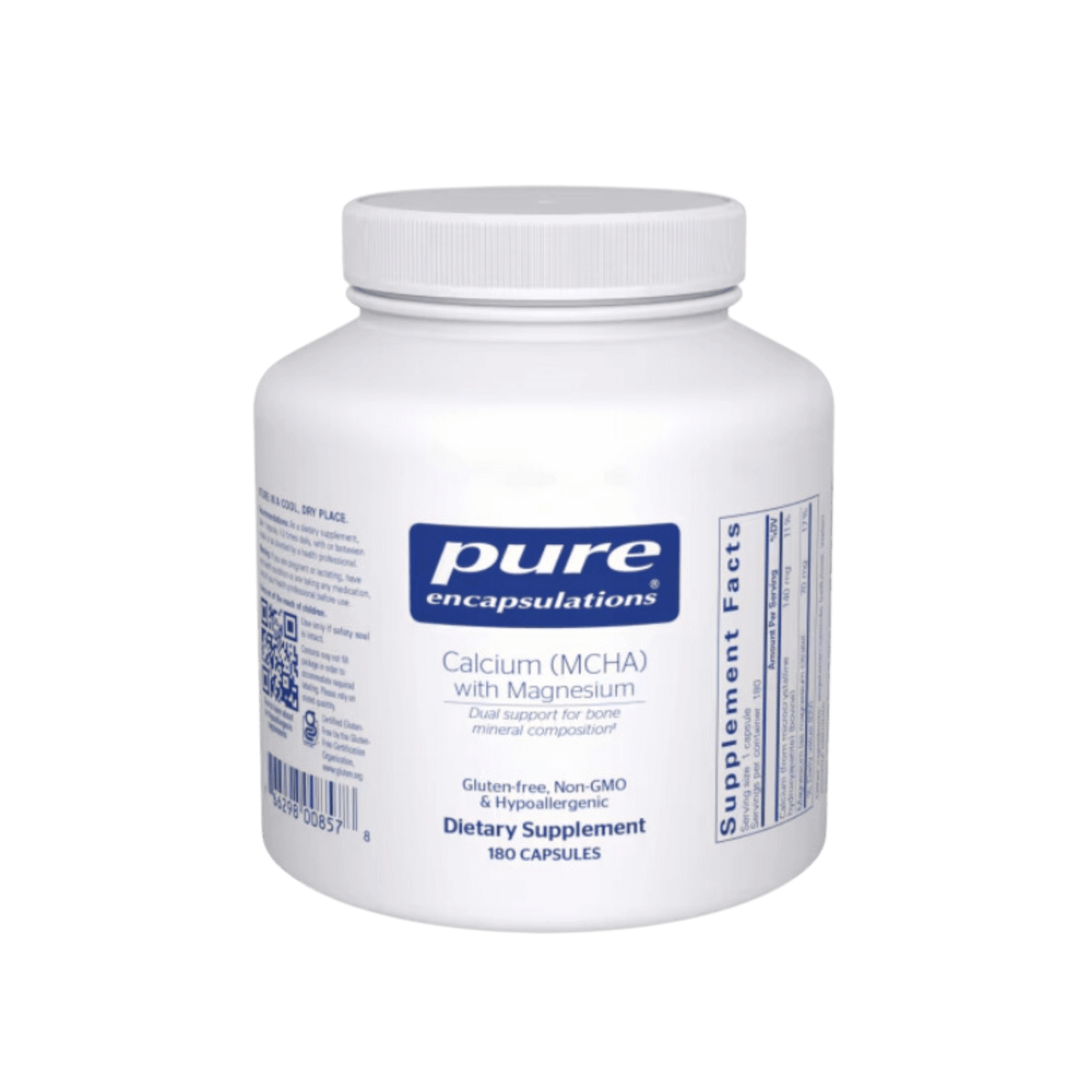 Pure Encapsulations Calcium (MCHA) With Magnesium Capsules 1