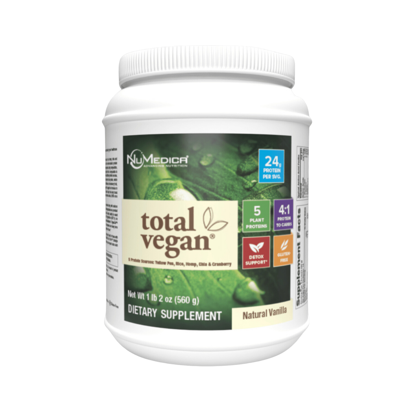 NuMedica Total Vegan Protein - Natural Vanilla 1