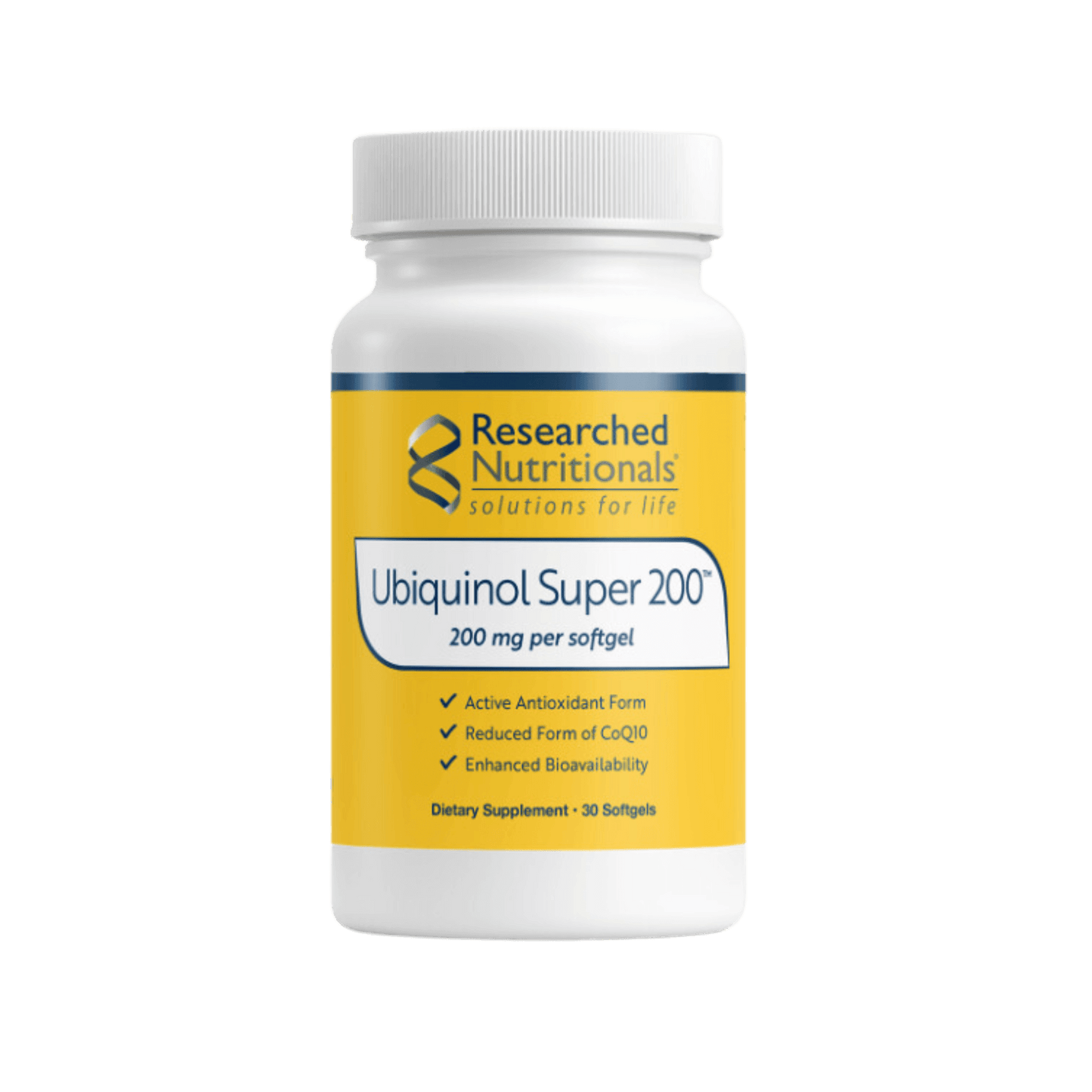 Researched Nutritionals Ubiquinol Super 200 Softgel