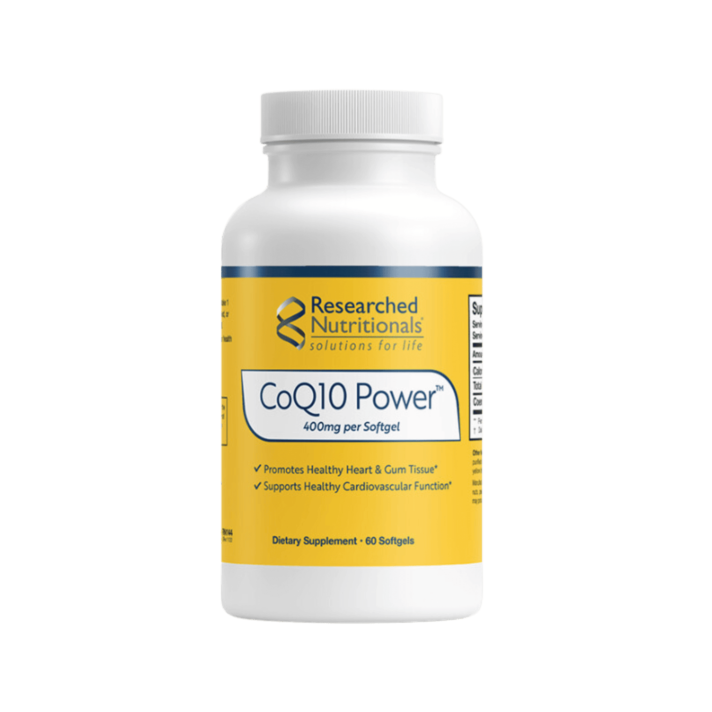 Researched Nutritionals CoQ10 Power Softgels
