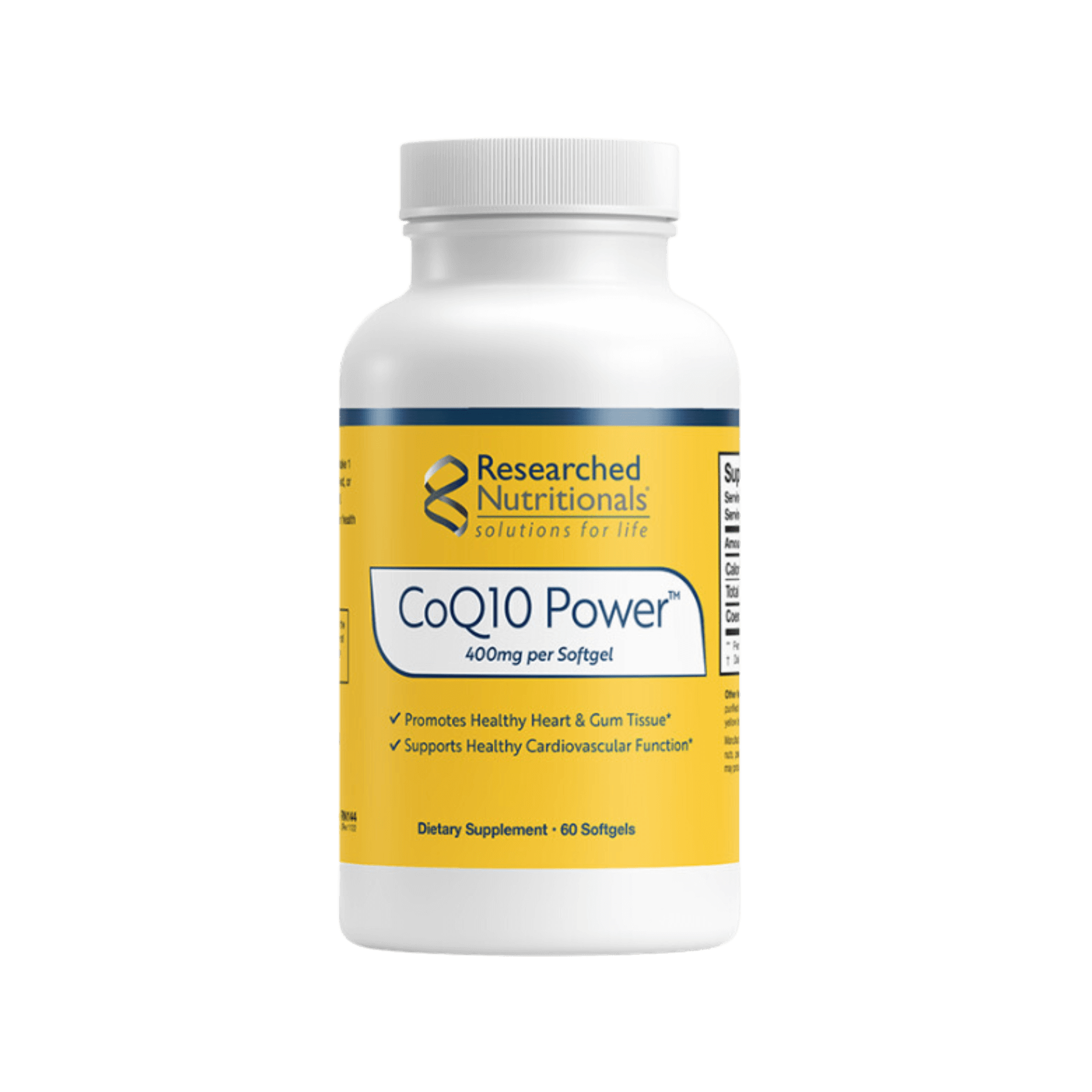 Researched Nutritionals CoQ10 Power Softgels