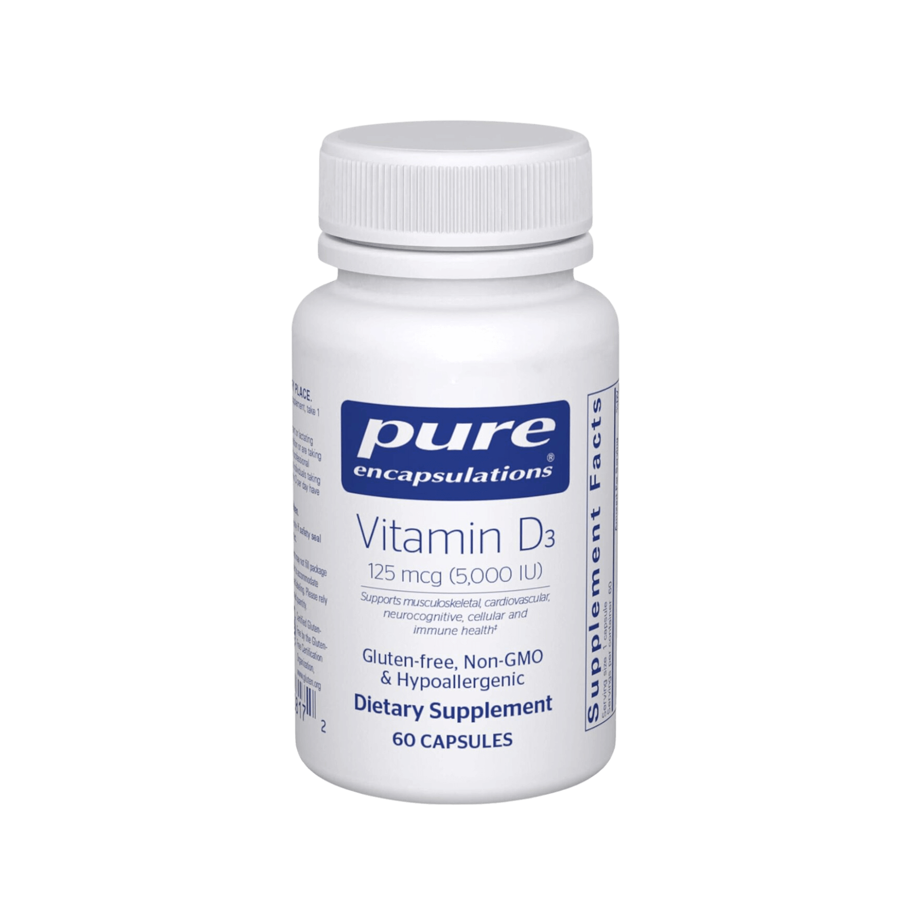 Pure Encapsulations Vitamin D3 125 mcg capsules