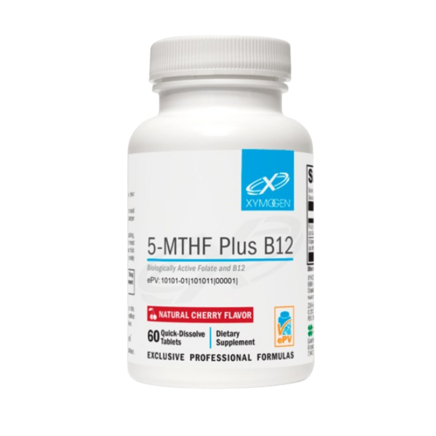 Xymogen 5-mthf plus B12 tablets