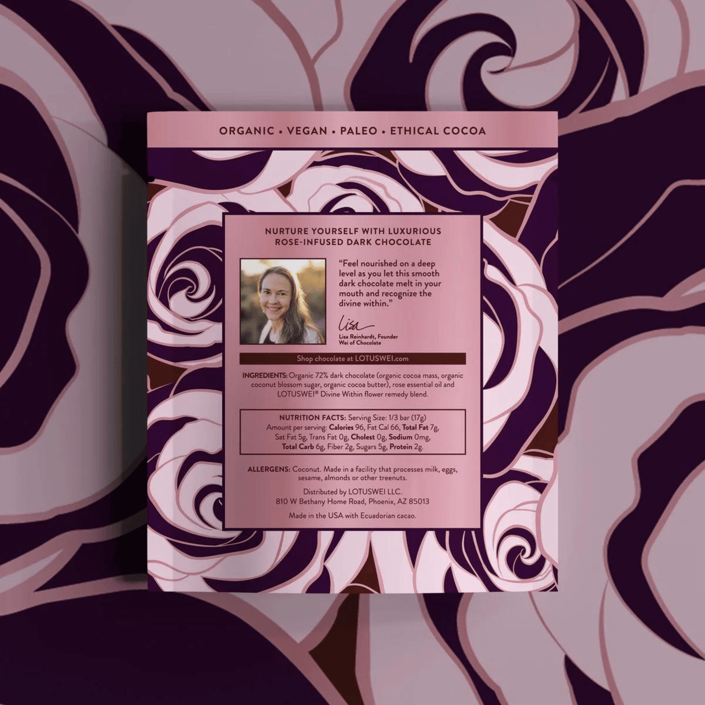 LotusWei Chocolate Divine Rose