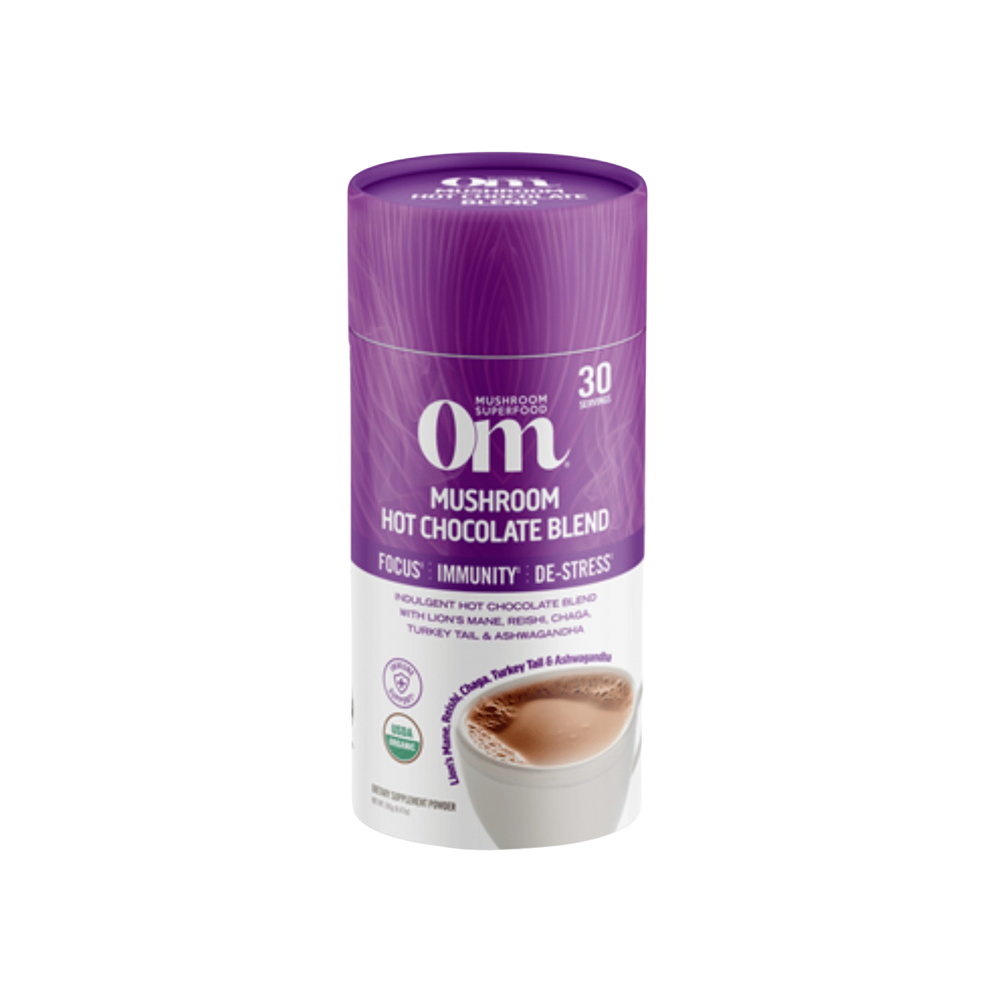 Om Mushroom Hot Chocolate Powder 1