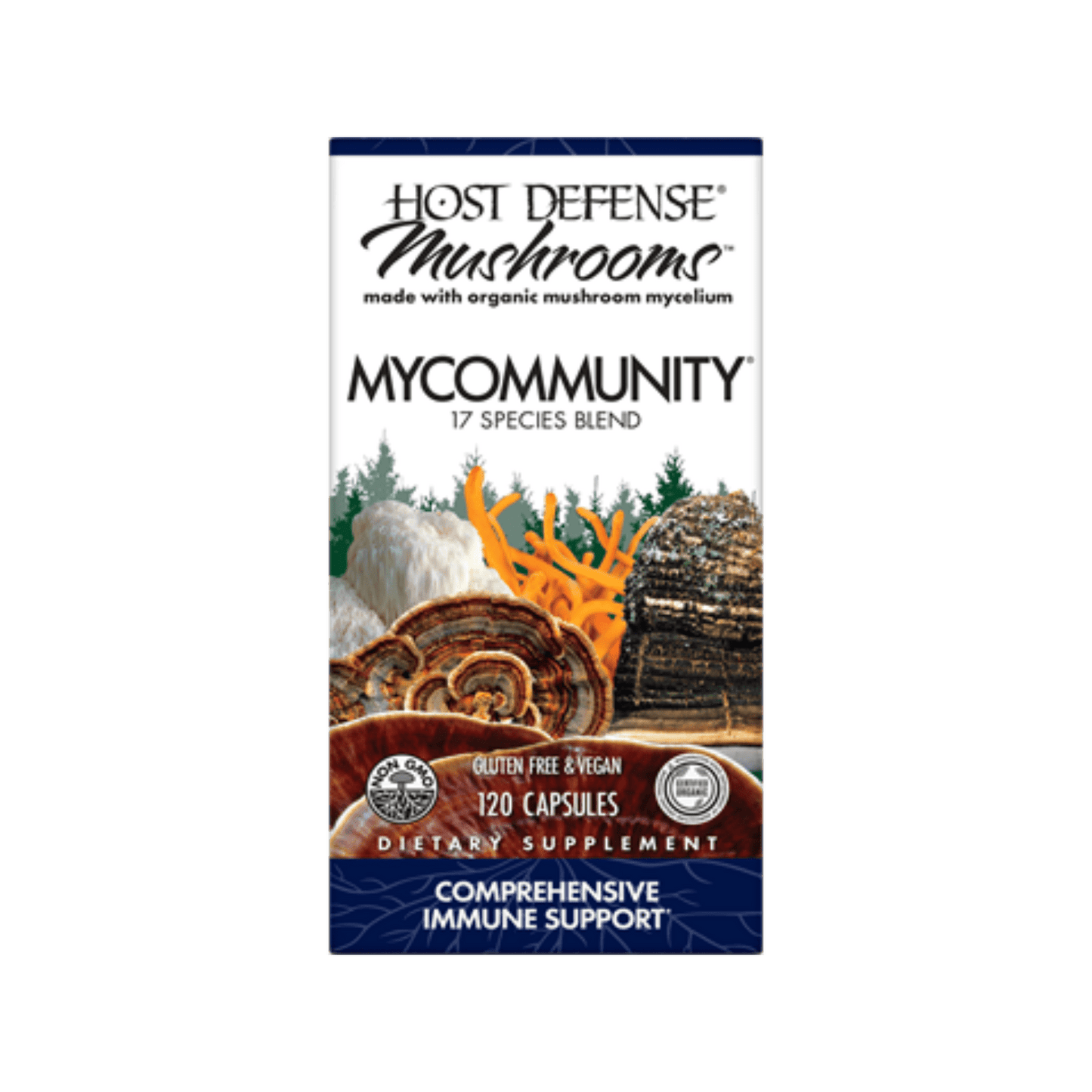 Host Defense MyCommunity Comprehensive Immune Support - Mushroom Complex Capsules 1
