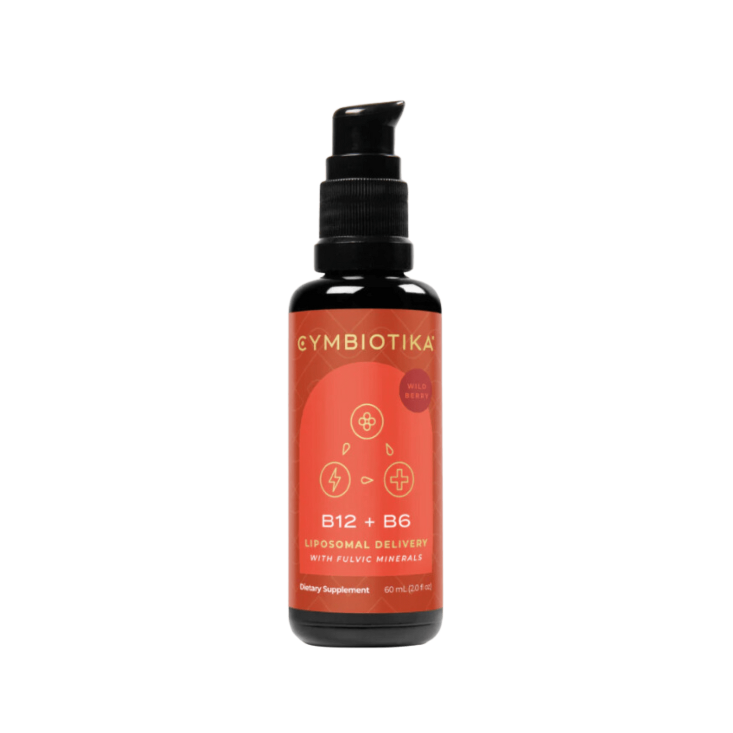 Cymbiotika B12 + B6 Liquid in black bottle
