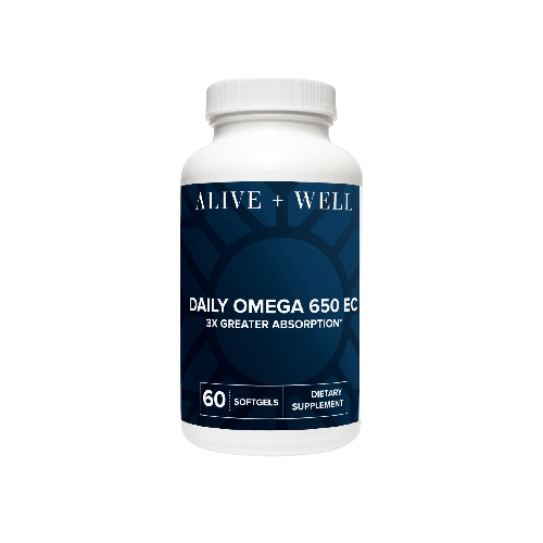 Alive and Well Daily Omega 650 EC Capsules 1