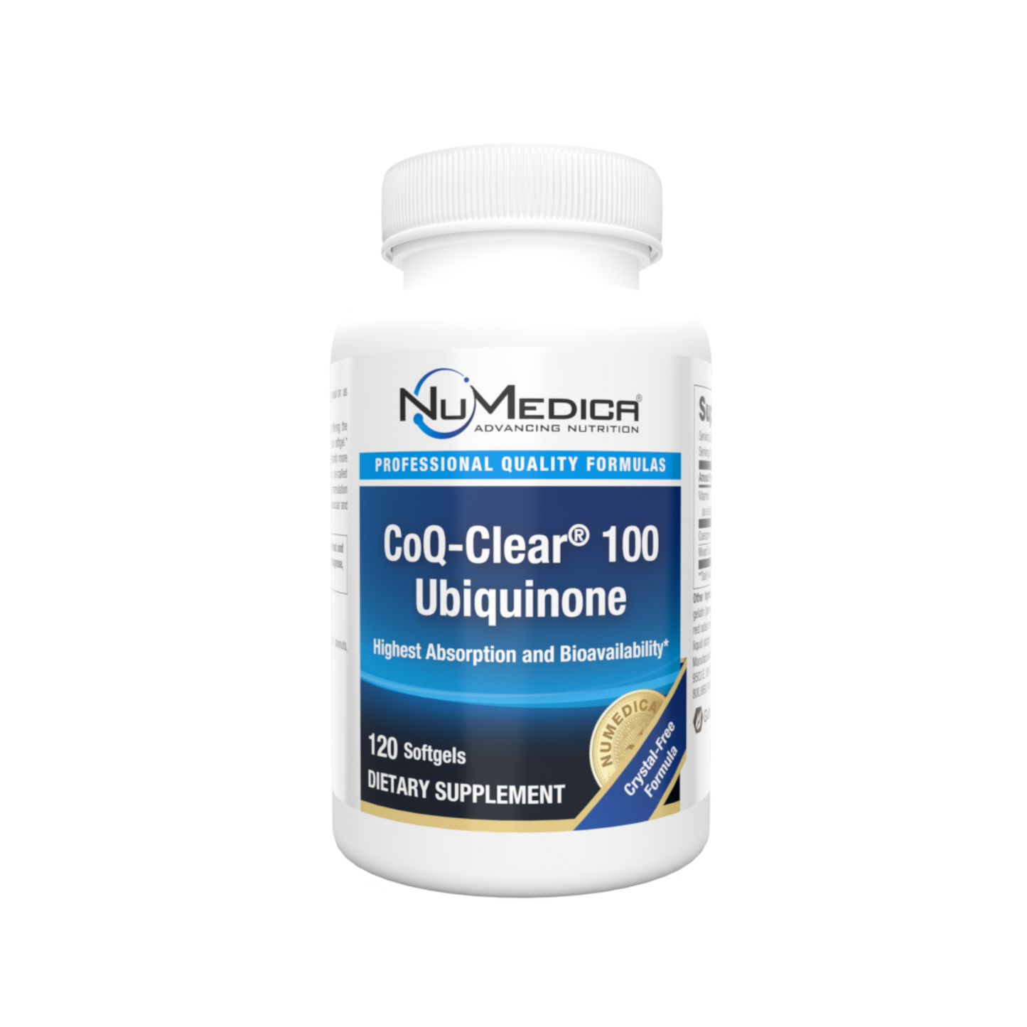 NuMedica CoQ-Clear 100 Ubiquinone Softgels 2