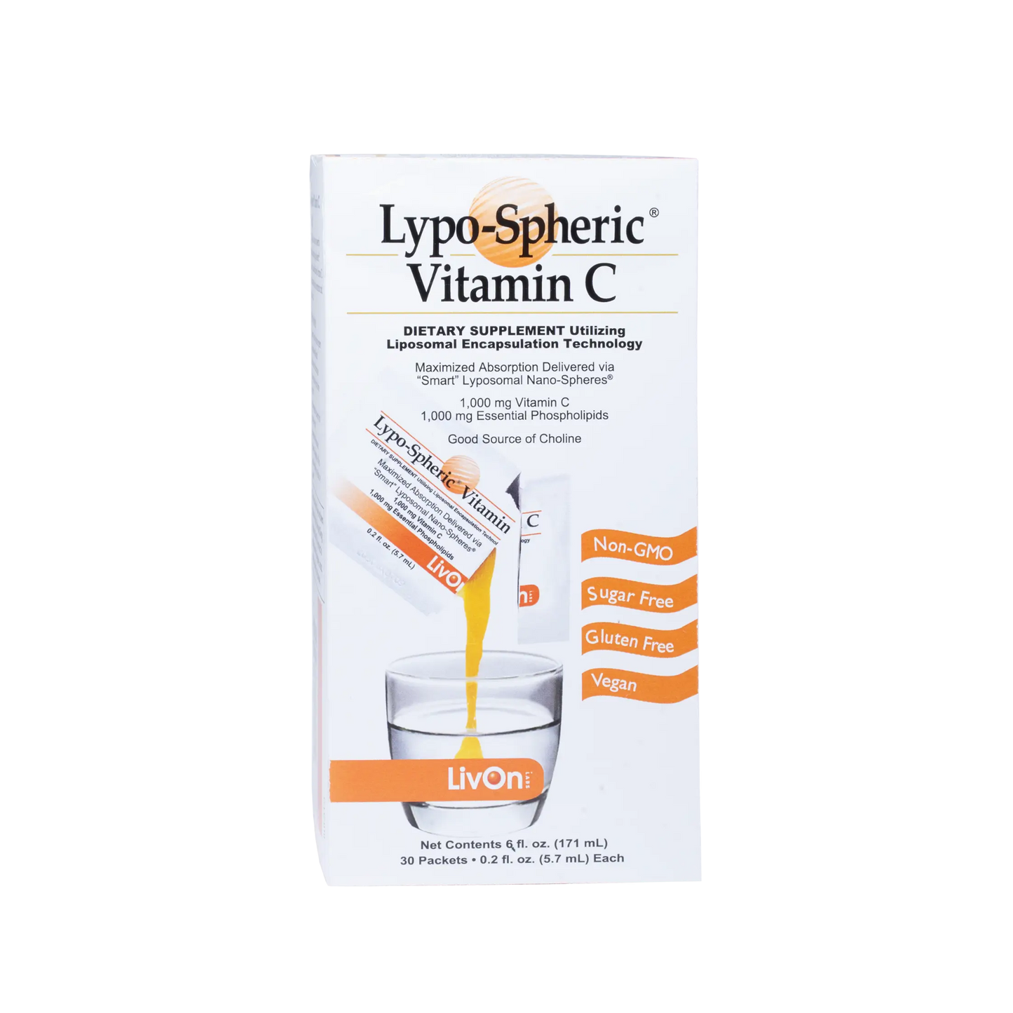 LivOn Lypo-Spheric Vitamin C Liquid Packets 1