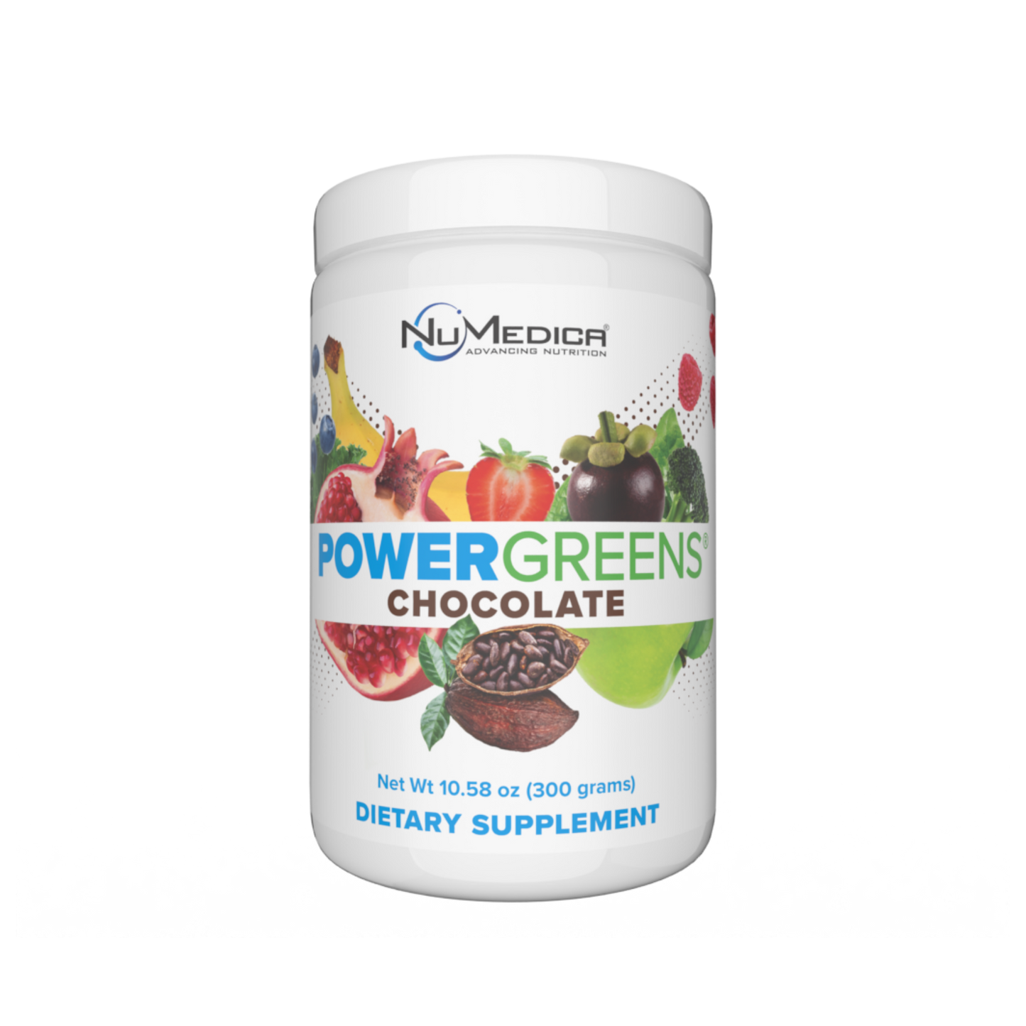 NuMedica Power Greens Chocolate Powder 1