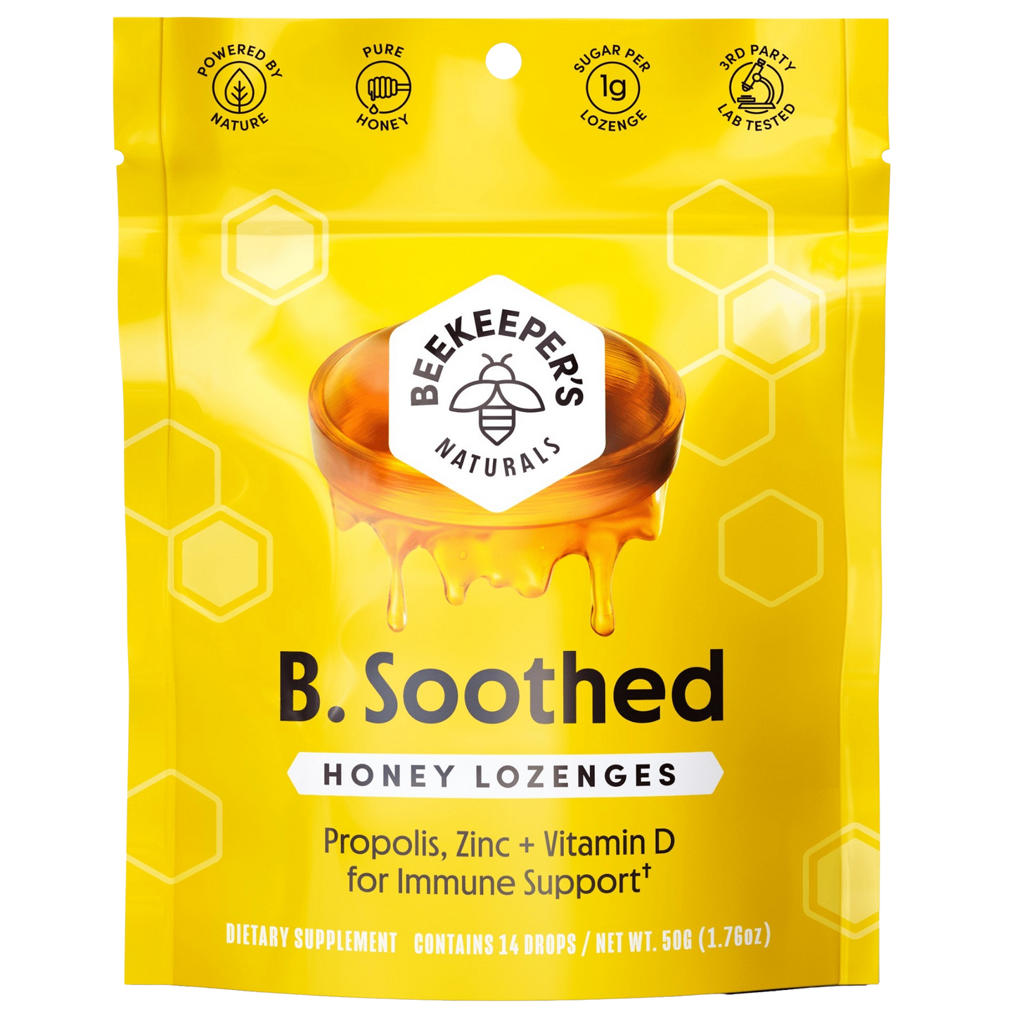 Beekeeper's Naturals B. Soothed Honey Lozenges 2