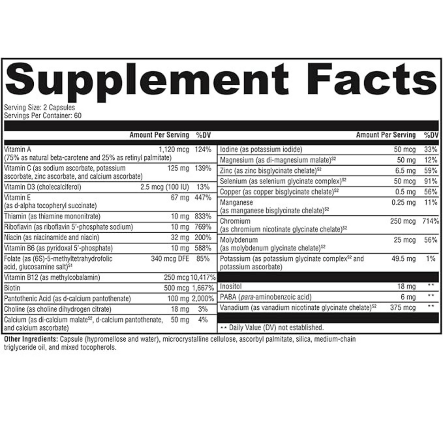 Alive and Well Essential Multivitamin - Iron-Free 2