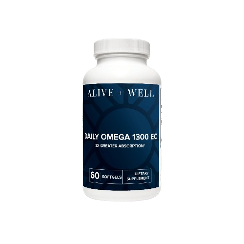 Alive and Well Daily Omega 1300 EC Softgels 1