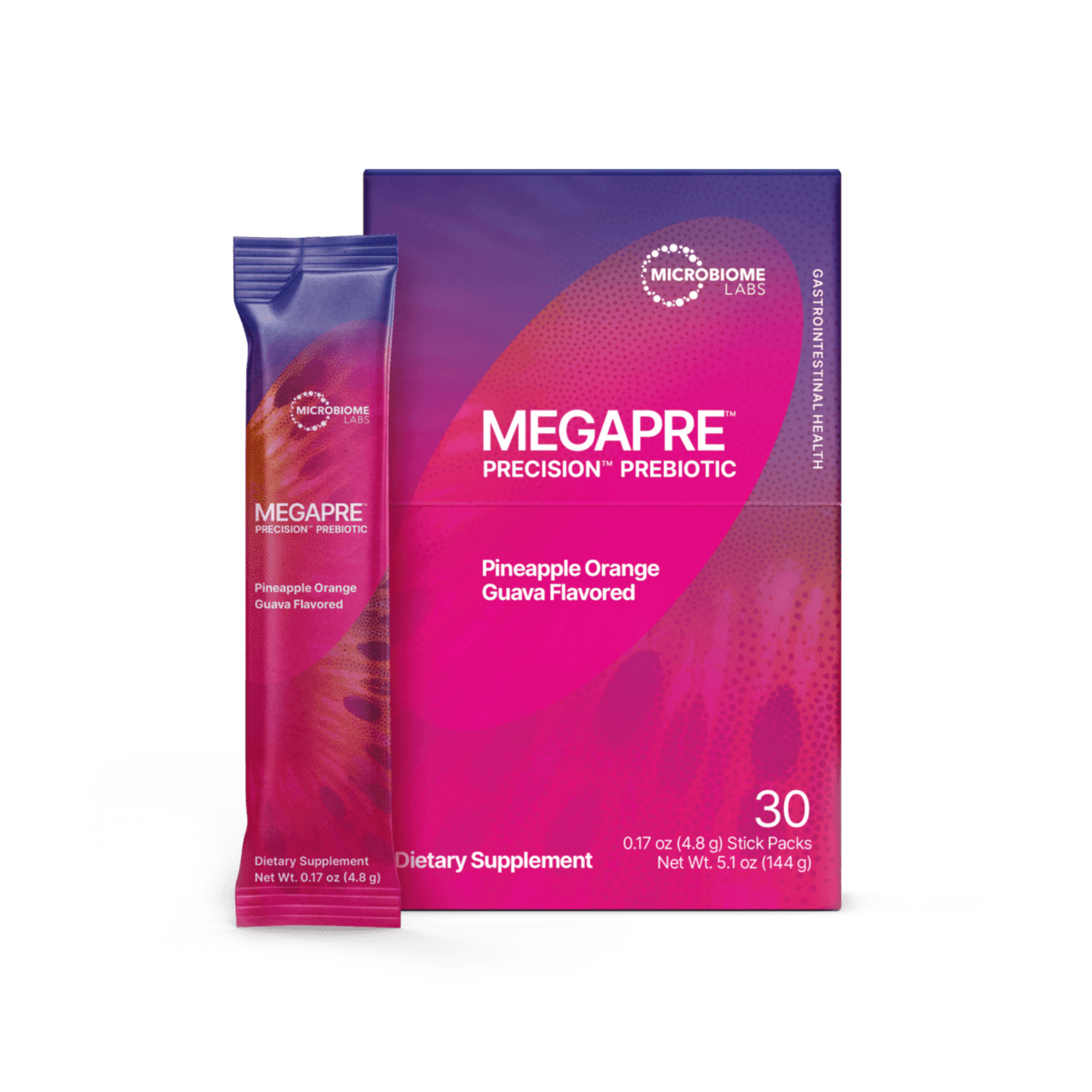 Microbiome Labs MegaPre Precision Prebiotic Stick Packs