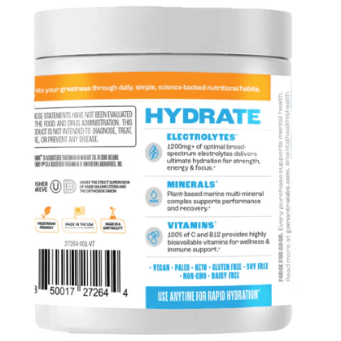 Mantra Labs Hydrate Powder Fruit Punch