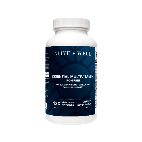 Alive and Well Essential Multivitamin - Iron-Free 1