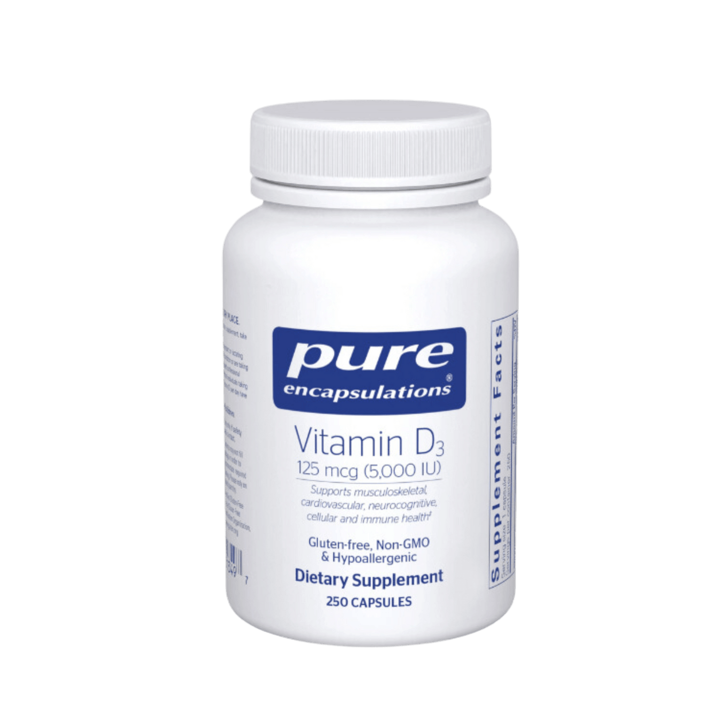 Pure Encapsulations Vitamin D3 - 125 mcg (5,000 IU) Capsules 9