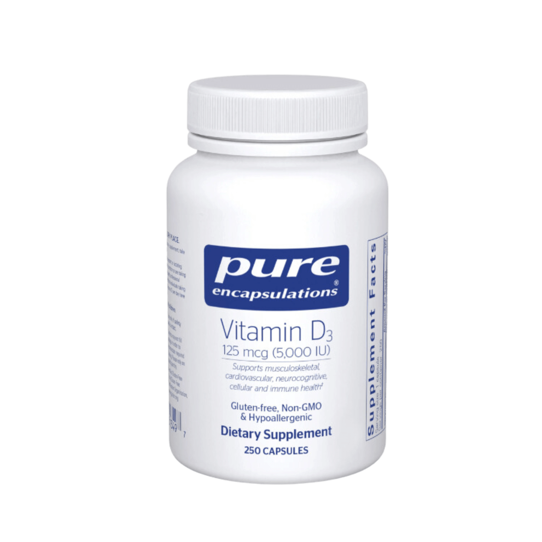 Pure Encapsulations Vitamin D3 - 125 mcg (5,000 IU) Capsules 9