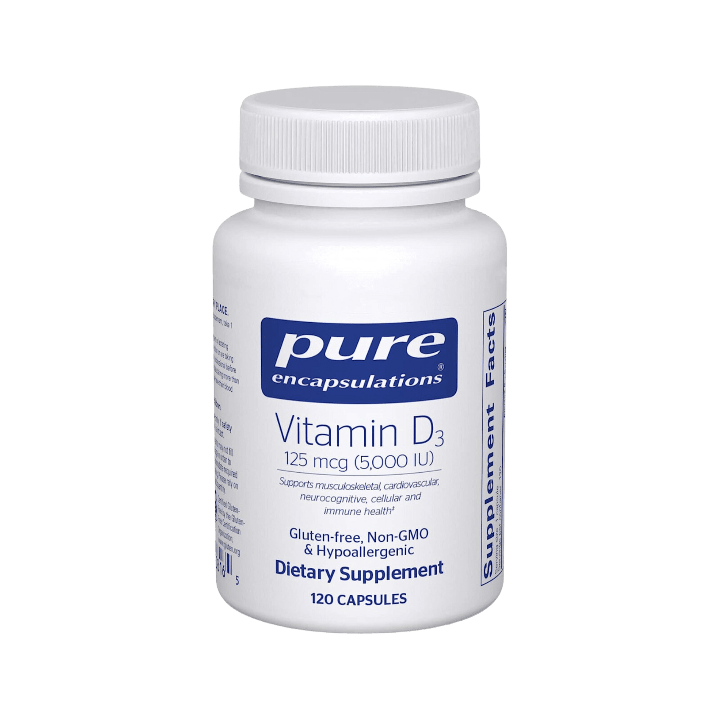 Pure Encapsulations Vitamin D3 125 mcg capsules