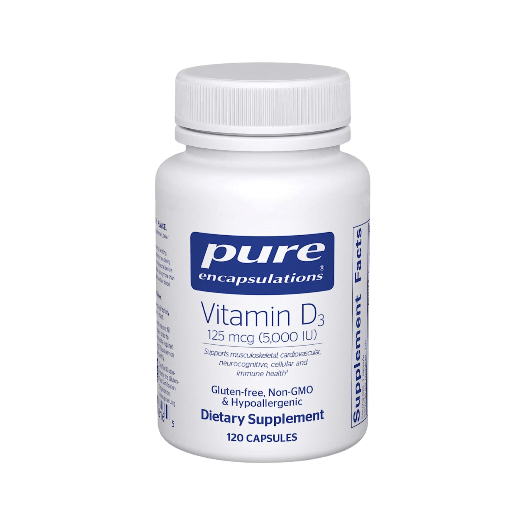 Pure Encapsulations Vitamin D3 125 mcg capsules